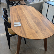 Danika Walnut Dining Table - Floor Model