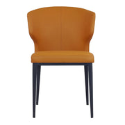 Thurston Leatherette Dining Chair With Black Metal Base