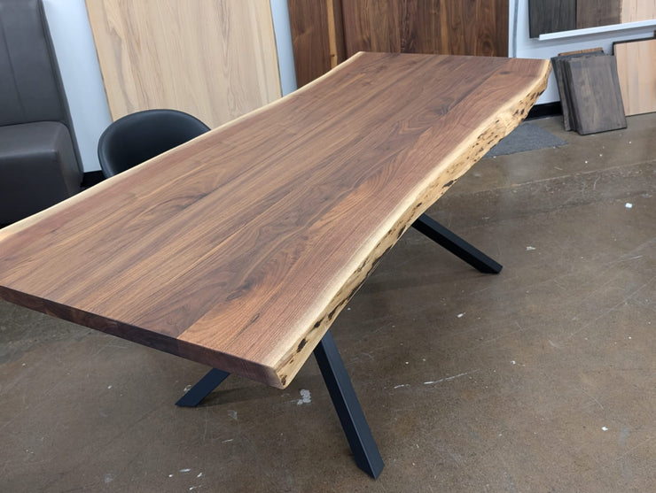 Walnut Live Edge Dining Table - Floor Model